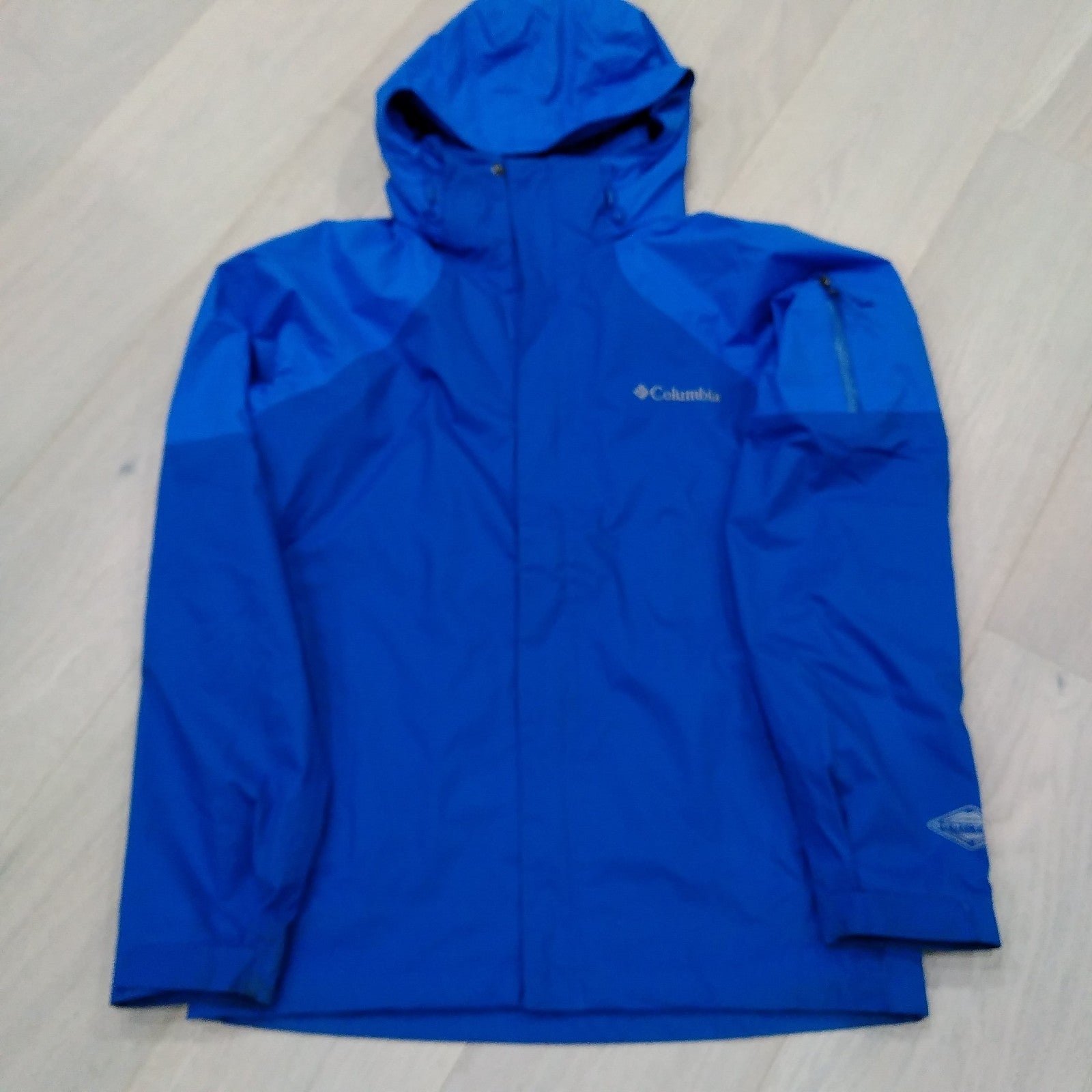 Columbia MensOmni-Heat Rain Jacket Blue S