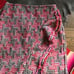 Anthropologie Eva Franco Tweed Plaid Fringe Pencil Skirt Ruffle
