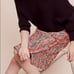 Anthropologie Eva Franco Tweed Plaid Fringe Pencil Skirt Ruffle