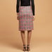 Anthropologie Eva Franco Tweed Plaid Fringe Pencil Skirt Ruffle