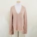 Helmut Lang laced sleeve sweater tan cashmere wool Large
