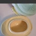 Vtg MCM Owl Cookie Stories Jar #359 Robinson Ransbottom Pottery, Roseville OH,