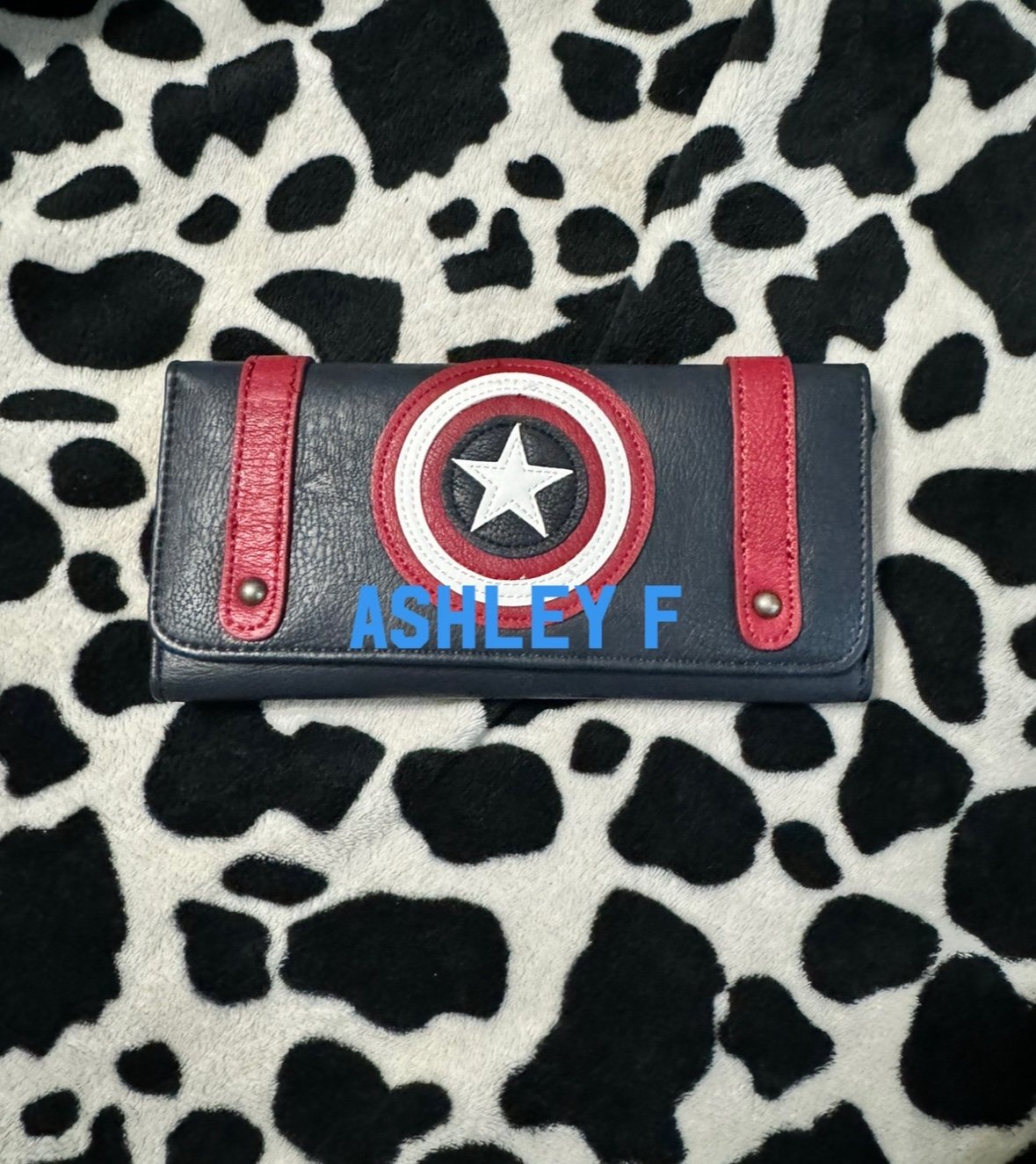 Captain America loungefly wallet heart logo
