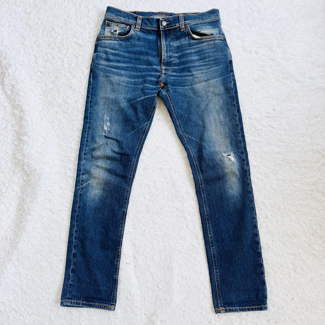Nudie Jeans Co. Damaged Tapered Denim 32