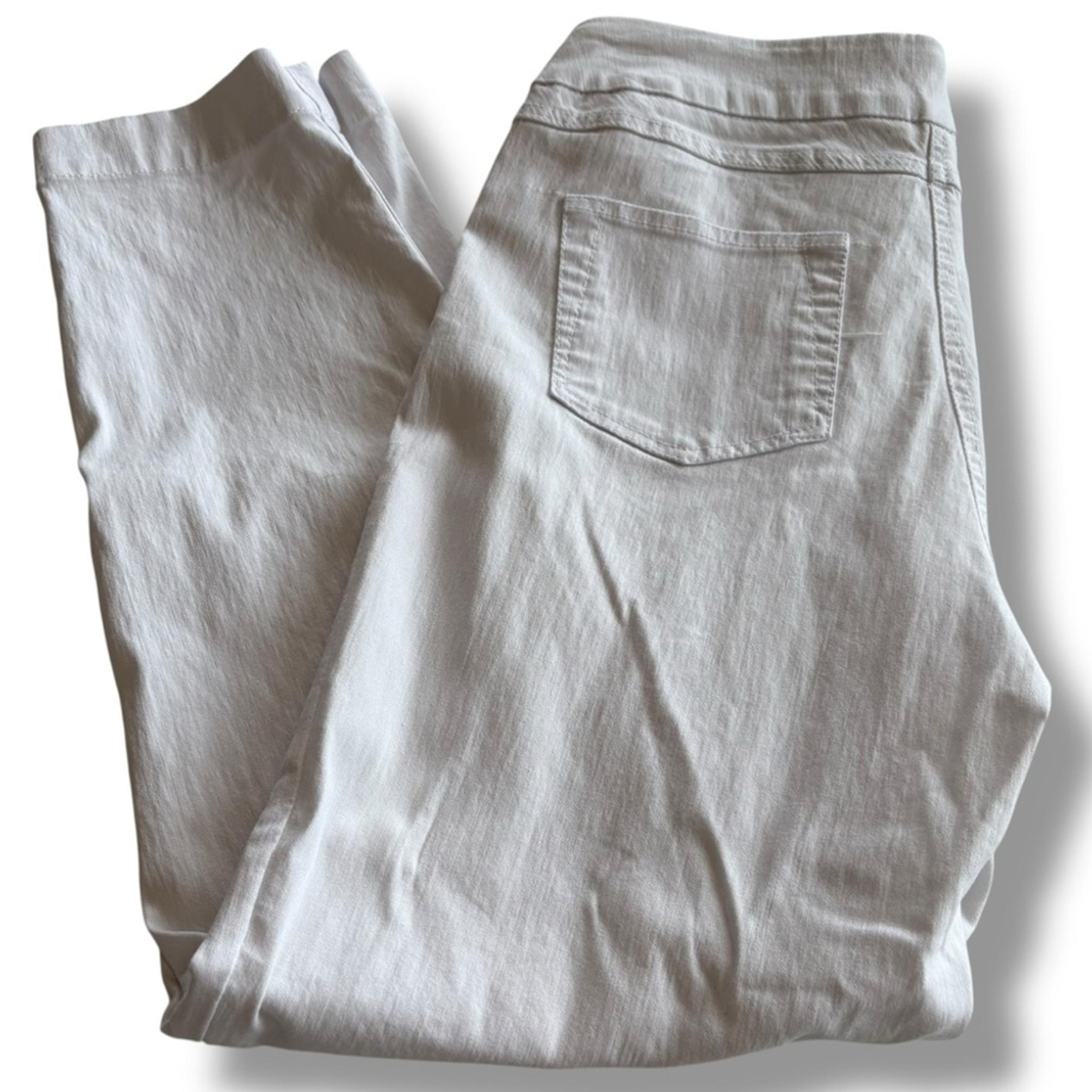 Soft Surroundings White Capri Pants Size Small – Stretch Comfort Pull-On