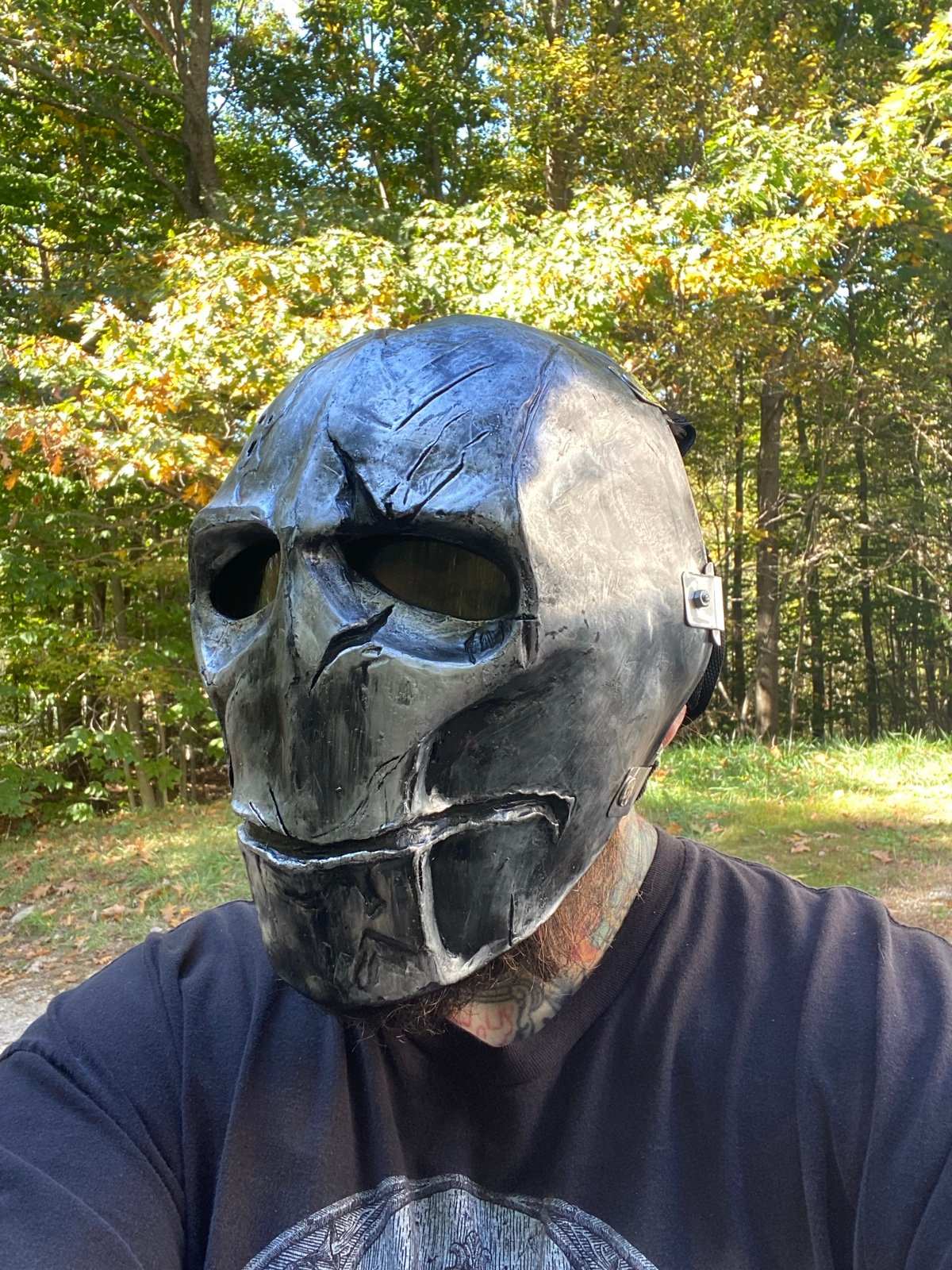 2009 ColdBloodArt Handmade kevlar paintball mask.