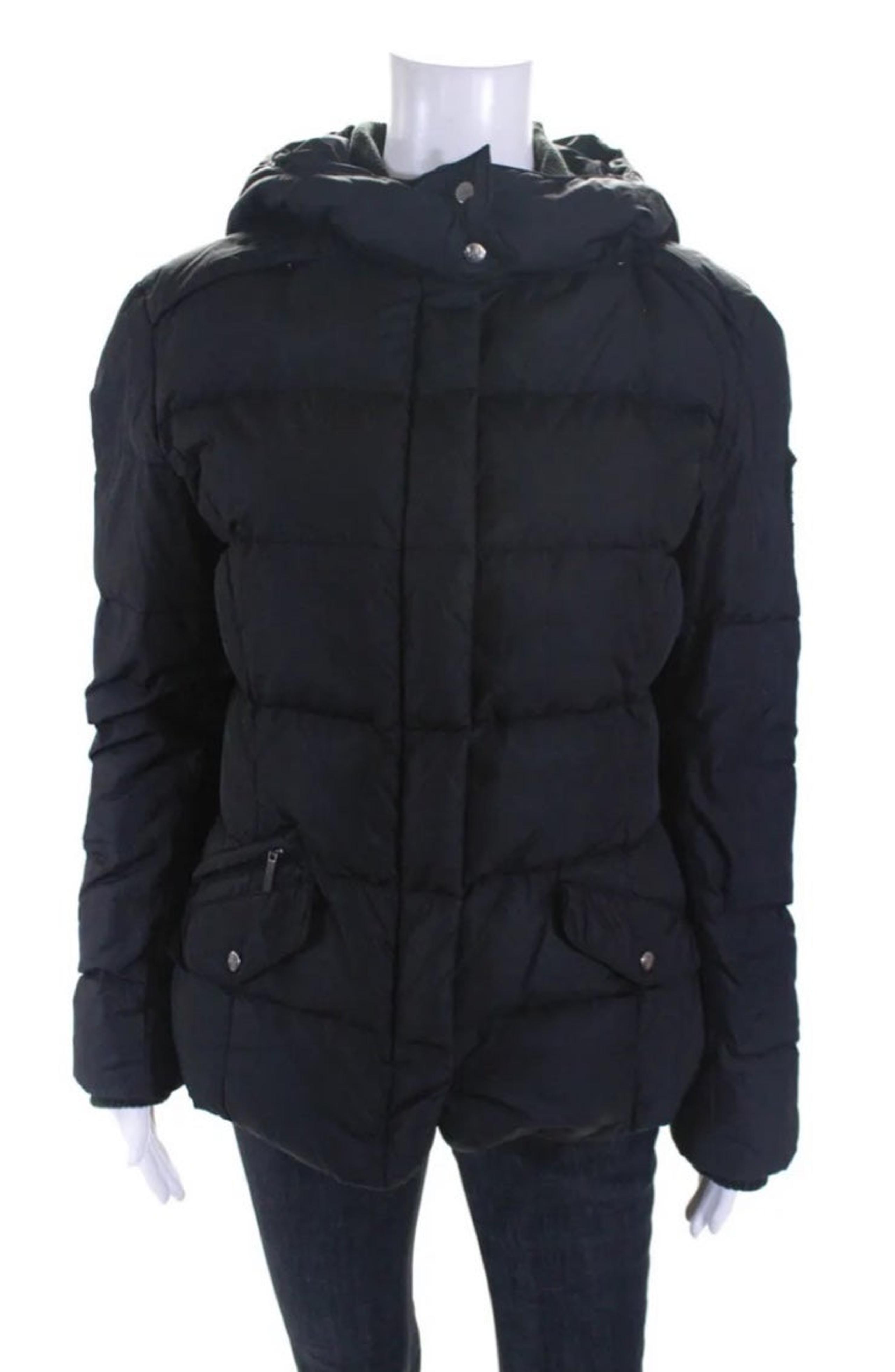 Add down black warmest Puffer hooded jacket 10
