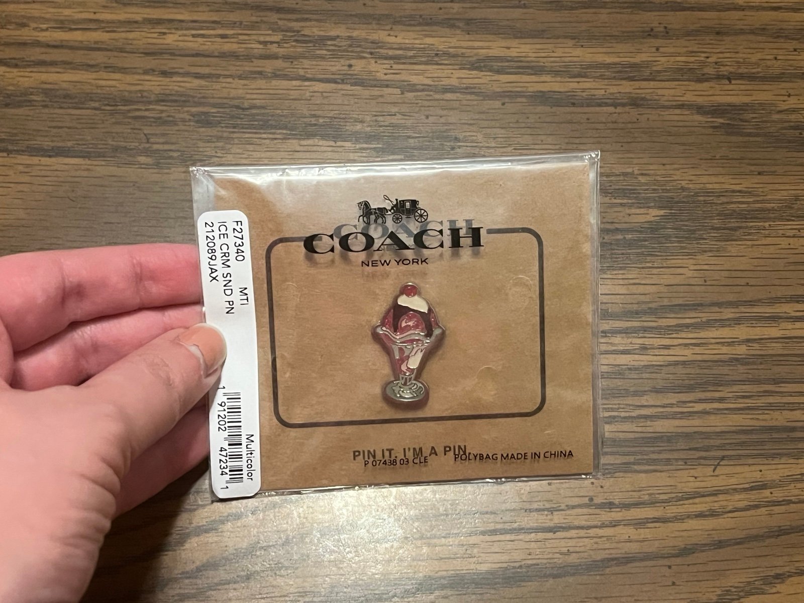 NWT Set of 3 Coach Vintage Style Pins