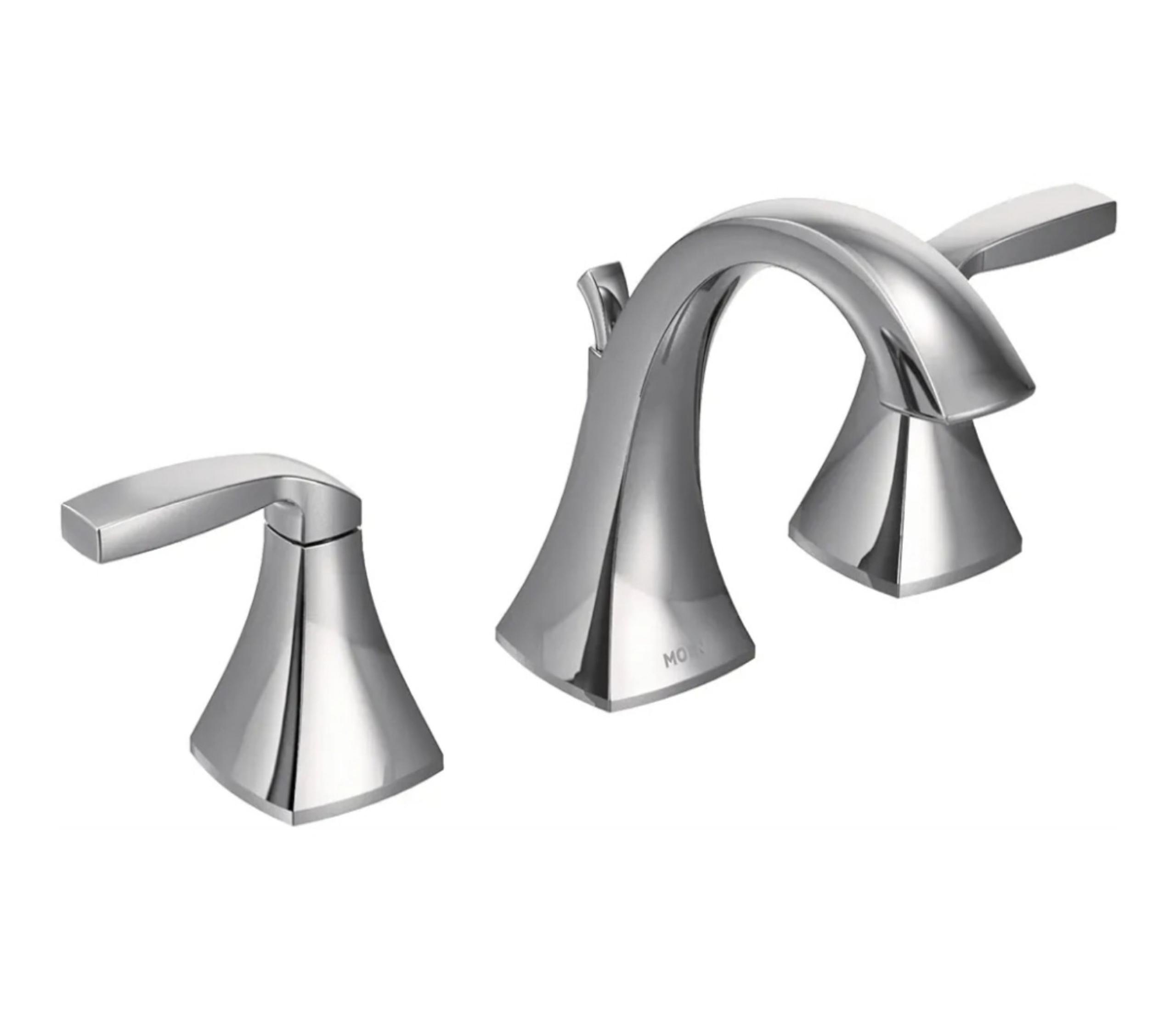 FaucetMOEN T6905 Voss 8" Widespread 2-Handle High-Arc Bathroom Faucet Trim Kit - Moen