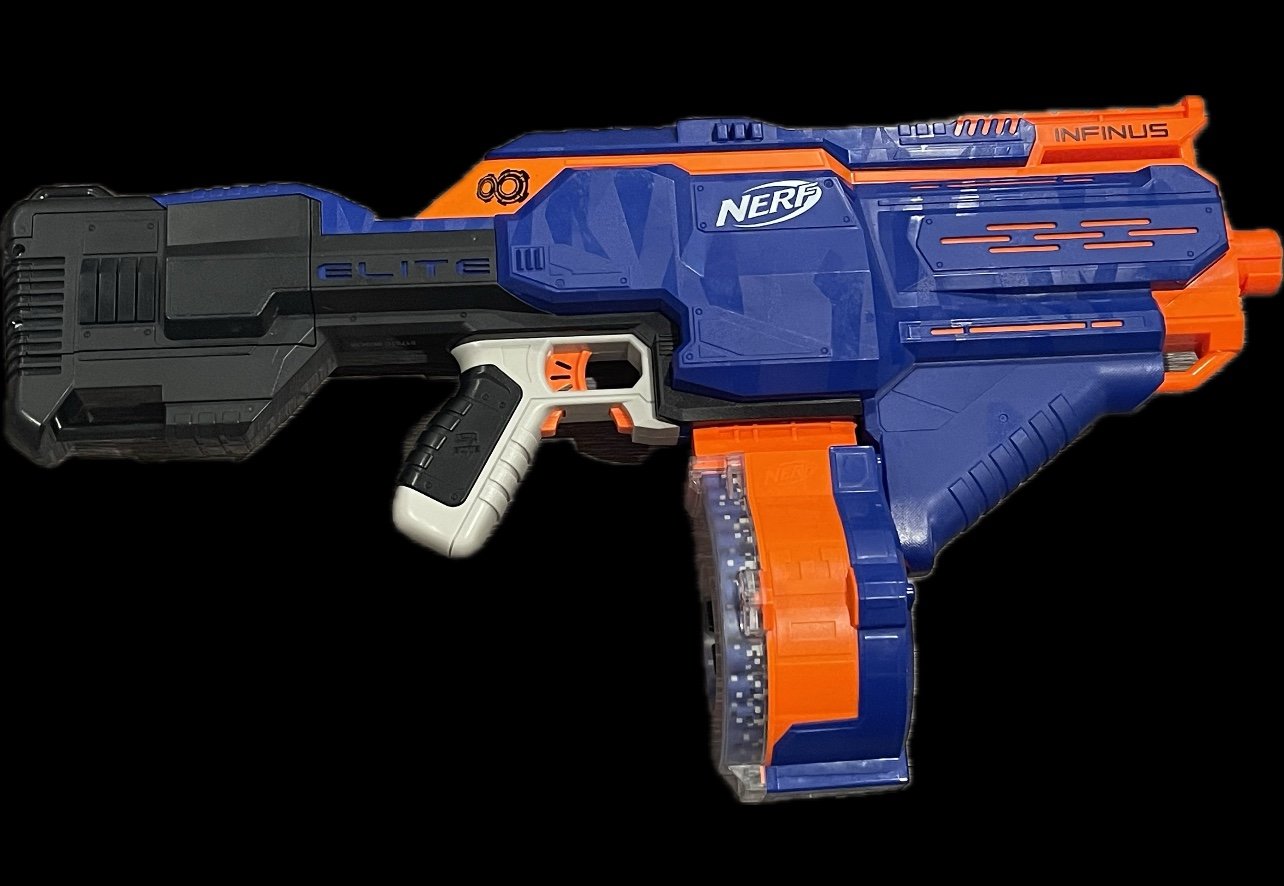 NERF Infinus N-Strike Elite Toy Motorized Blaster with Speed-Load Technology