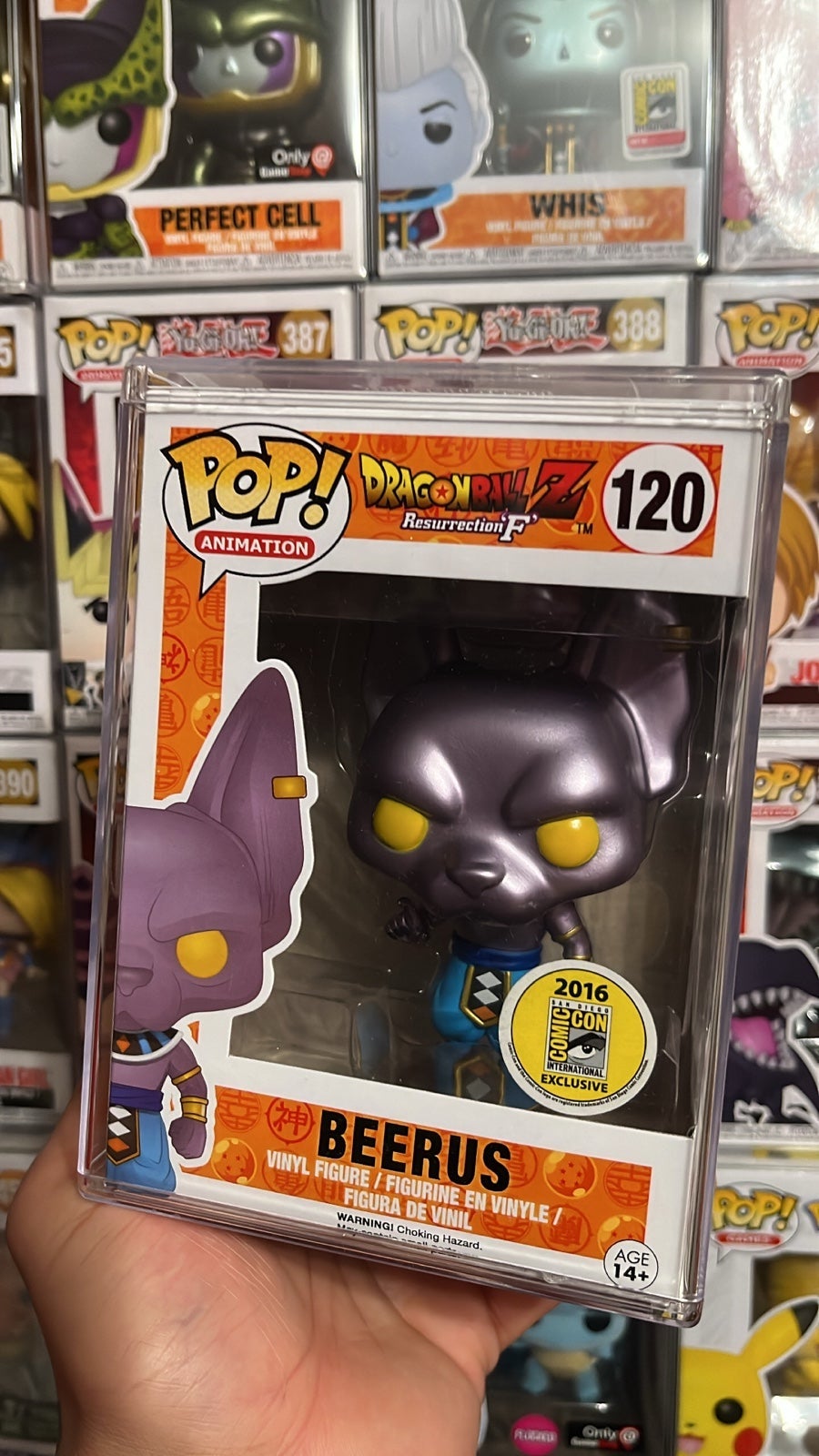 Funko Pop DBZ Metallic Beerus SDCC 2016 Exclusive