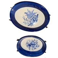 Temptations Ovenware by Tara Large 2 Piece Oval Casserole With Lids NEW