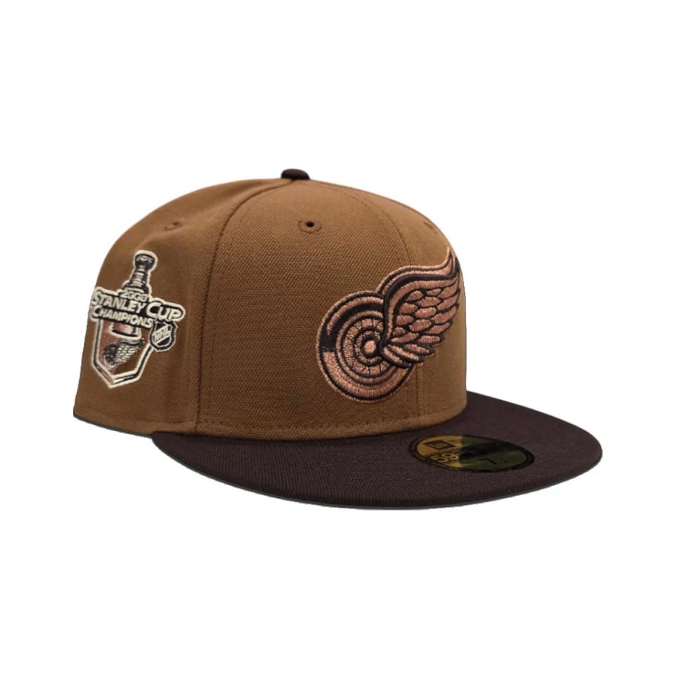 Detroit redwings 2008 Stanley cup champions new era fitted size 7 1/4 stadium ex