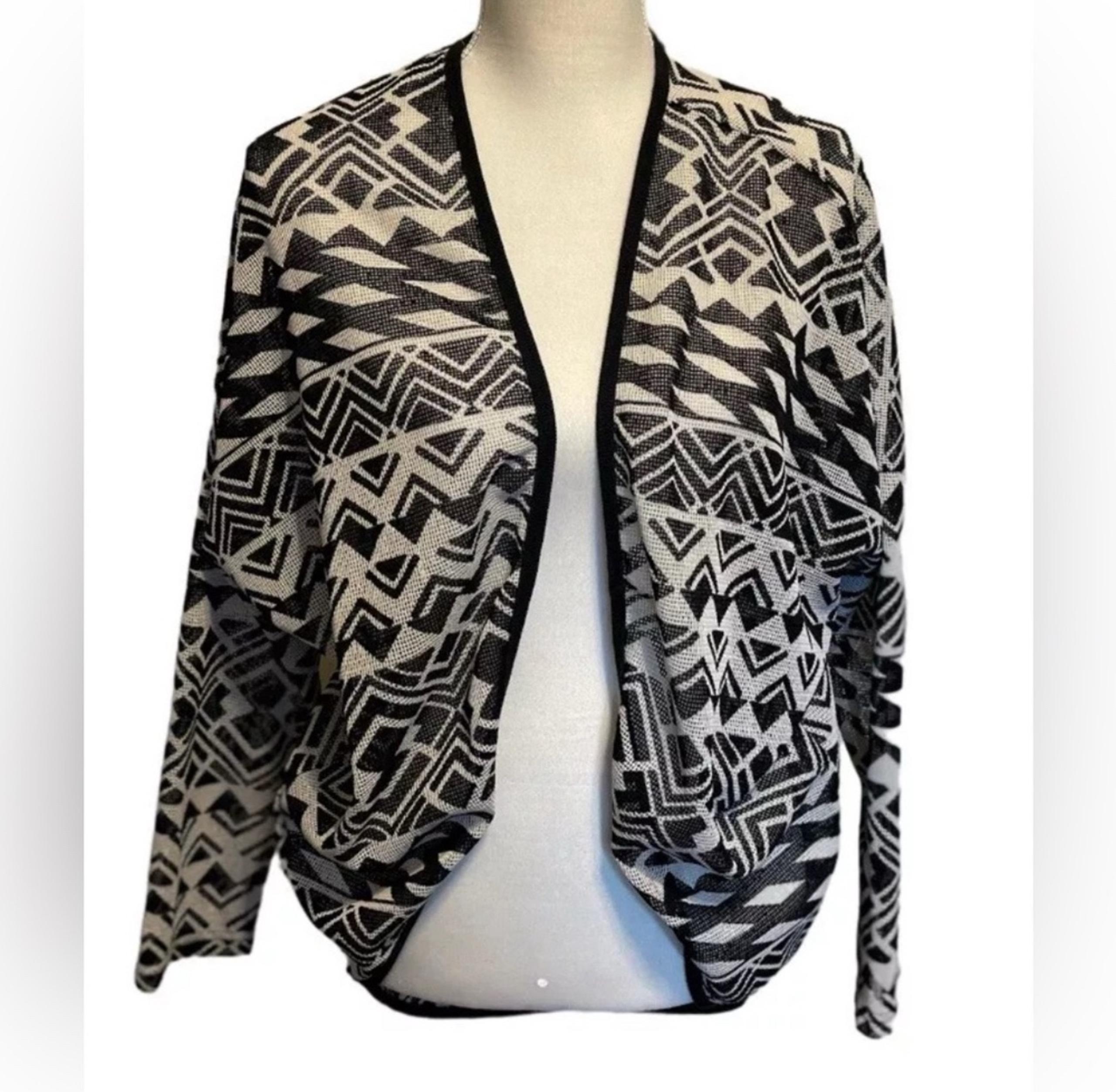 Umgee Cardigan Womens X Large Mesh Open Front Lightweight Aztec Lagen Festival
