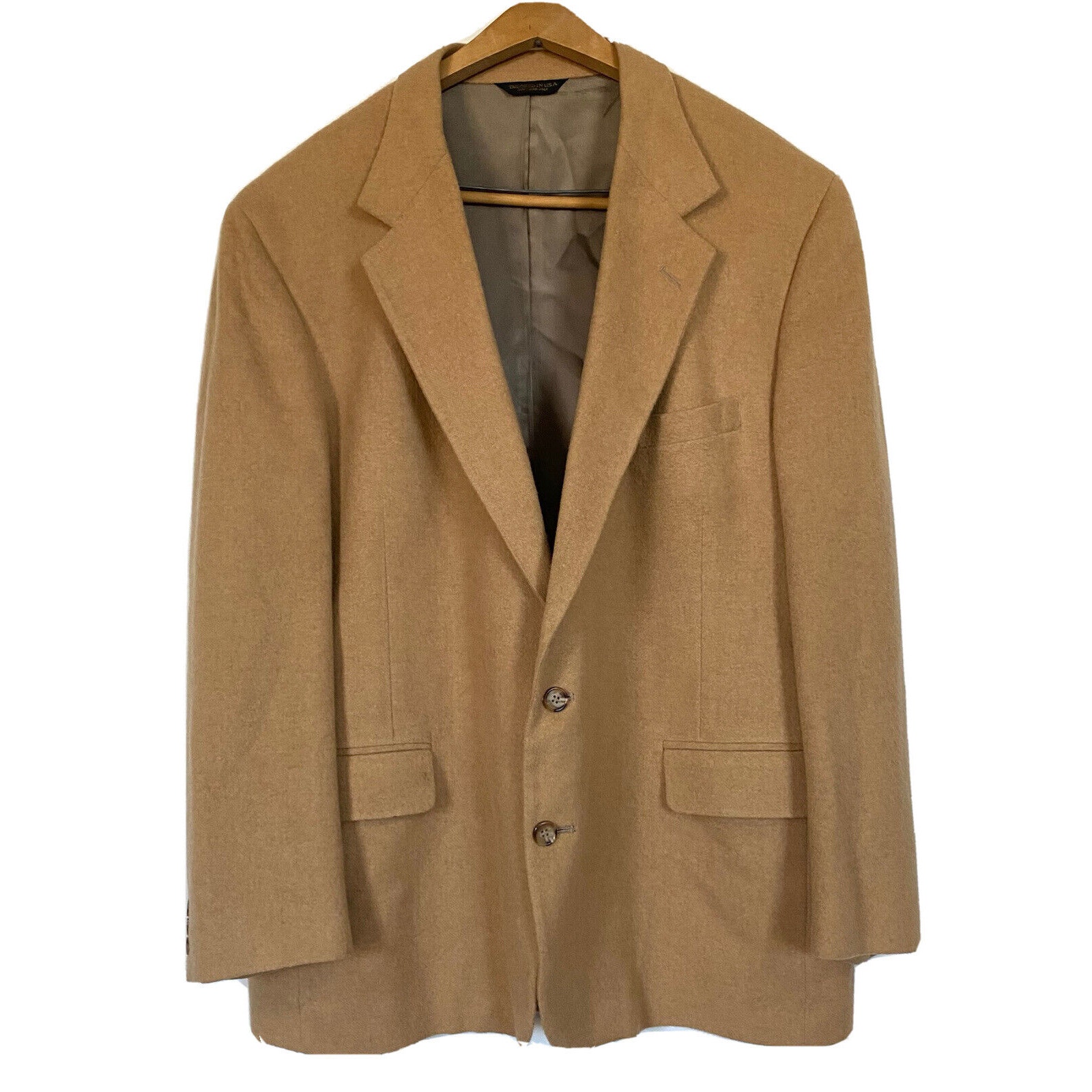Hardwick Vintage Mens Blazer Sports Coat Jacket Beige Tan (See measurements)