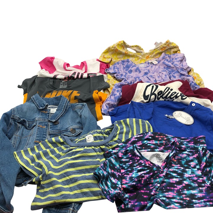 Girls Size S (6-7) Spring Summer Tops BUNDLE Short Sleeve Active Jacket Mix