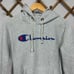 Champion Premium Reverse Weave Hooded Sweatshirt in Oxford Grey Size L