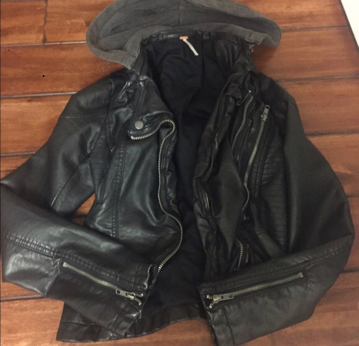 Leather jacket Free People