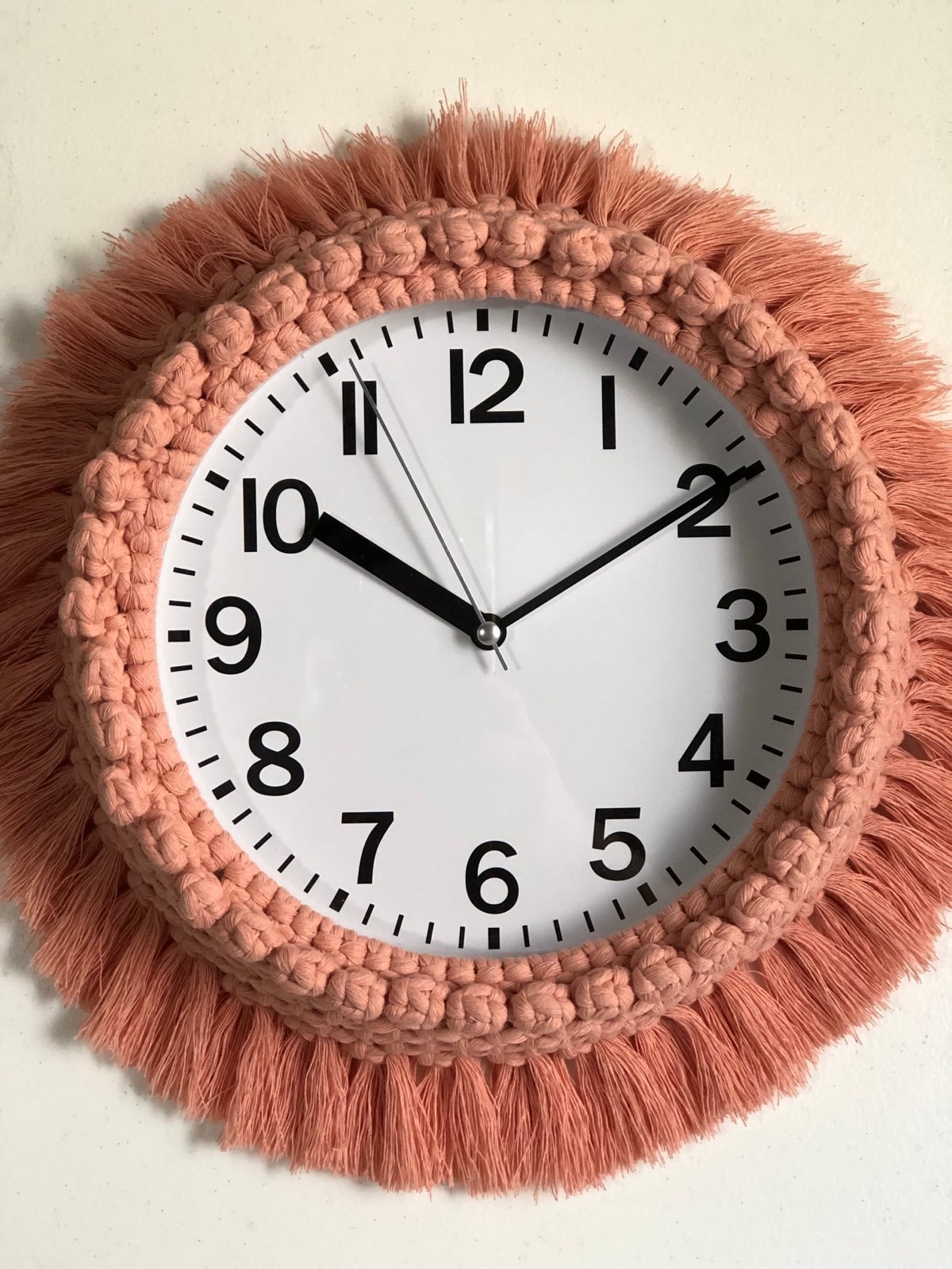 Round Macrame Clock