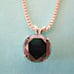 2.53ct 100% REAL EARTH MINED NATURAL BLACK DIAMOND NECKLACE, CERTIFICATE,PE NDAN