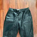 Vintage Unisex Gap Jeans, Leather straight classic Pants Size 16 36, 80’s