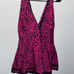 TORRID Pink Leopard Swimsuit Swim Dress Attached Brief Plus 3