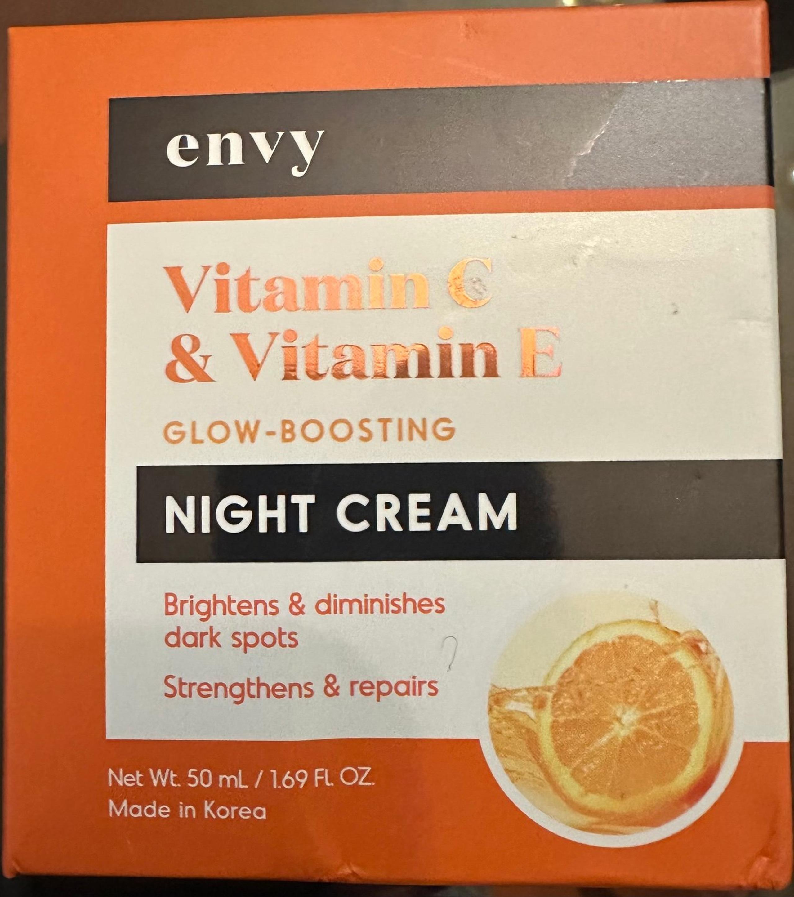 Envy vitamin C, and vitamin E night cream