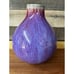 Purple Flambé Pottery Vase 9” Tall And 7” Wide