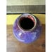 Purple Flambé Pottery Vase 9” Tall And 7” Wide