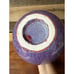Purple Flambé Pottery Vase 9” Tall And 7” Wide