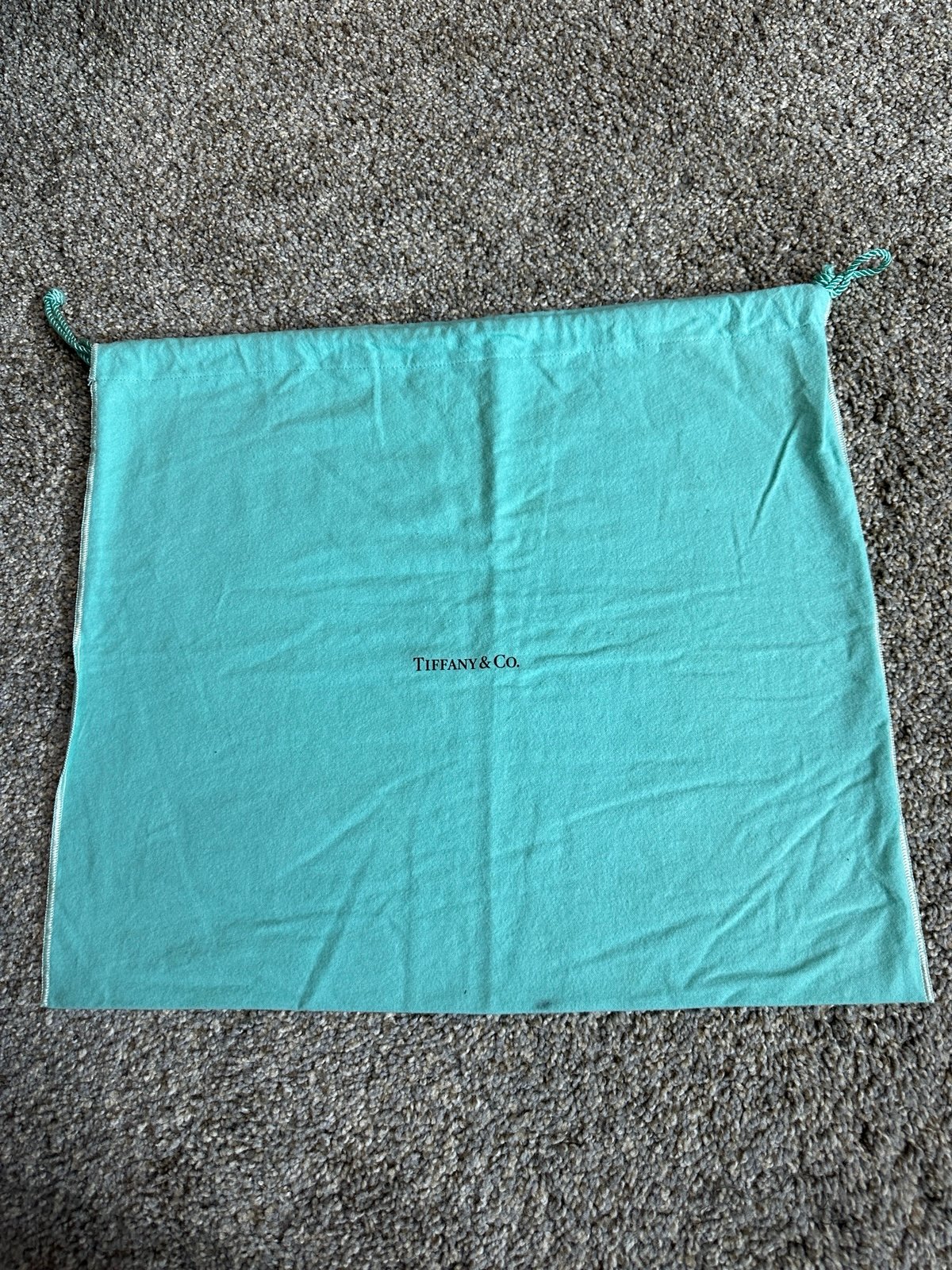 Authentic TIFFANY & Co. Drawstring Dustbag Size 18.5 x16
