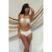 STONE FOX SWIM LELE TOP & SIMONE BOTTOM ALOE LINES BIKINI MEDIUM