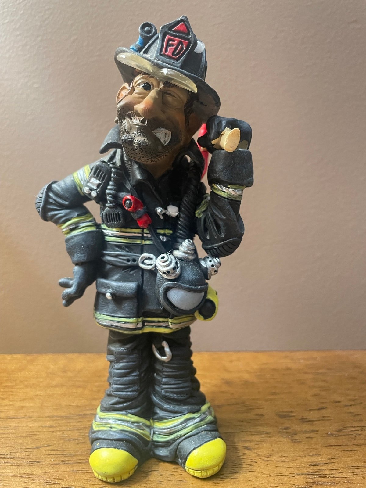 Fireman Caricature Figurine