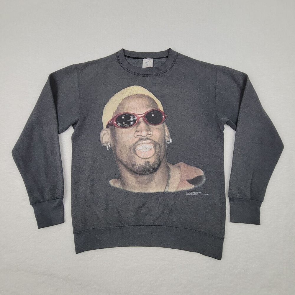 Vintage Dennis Rodman Delta Crewneck Sweatshirt Mens Medium M Made