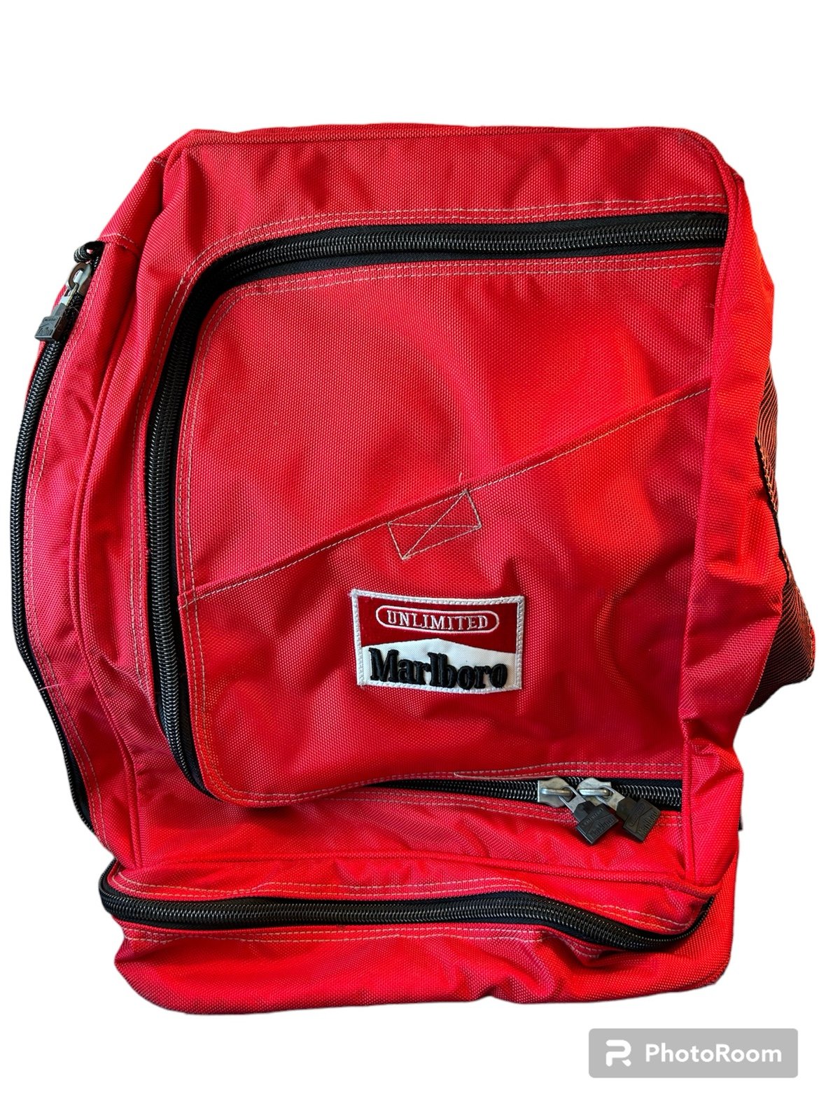 Vintage Marlboro convertible book bag duffle bag