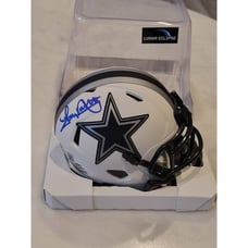 Tony Dorsett Autographed/Signed Mini Helmet Beckett Dallas Cowboys Lunar Eclipse