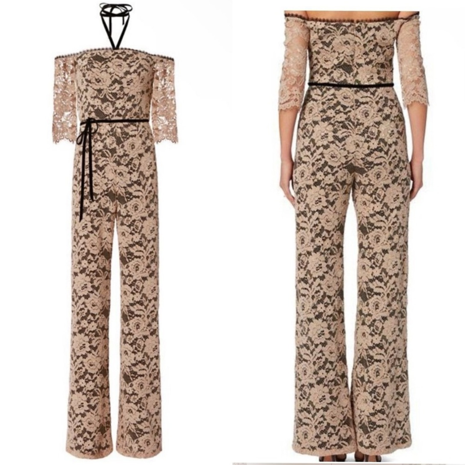 Alexis Joaquin Lace Off the Shoulder Jumpsuit