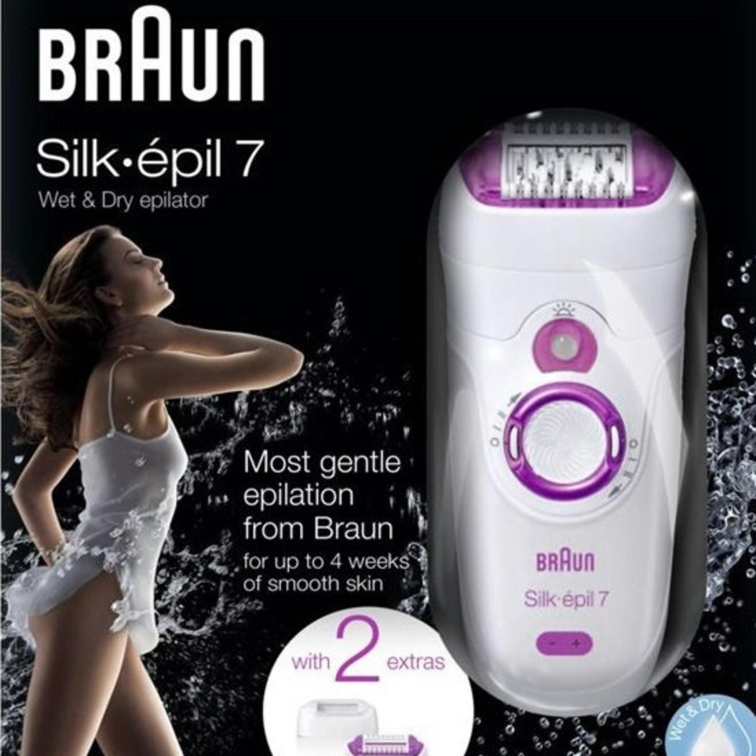 Silk Epilator Wet or Dry Cordless Electric Hair Removal Epilator for Women - Braun