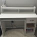 Computer Desk Writing Table with Drawer Shelves White