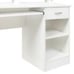 Computer Desk Writing Table with Drawer Shelves White