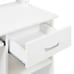 Computer Desk Writing Table with Drawer Shelves White