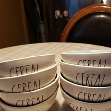 8 Rae Dunn cereal bowls