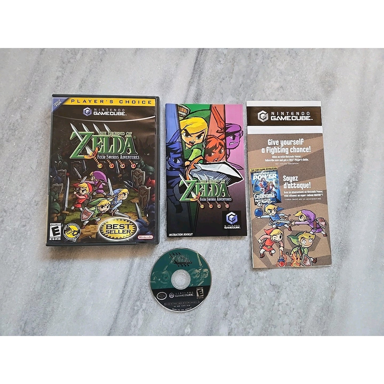 The Legend of Zelda: The Four Swords (Nintendo GameCube) Authentic CIB Complete