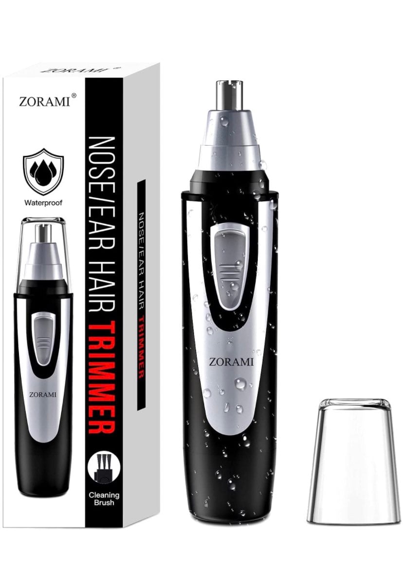 Painless Eyebrow,Facial Hair, Ear and Nose Hair Trimmer - Battery Operated IPX