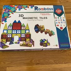 3D magnetic tiles