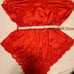 Vintage Red Lace Teddy Lingerie size 36