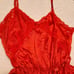 Vintage Red Lace Teddy Lingerie size 36