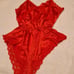 Vintage Red Lace Teddy Lingerie size 36