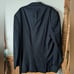 Sergio Valentino Black Blazer Suit Jacket and Vest Diamond Collection Size 48L