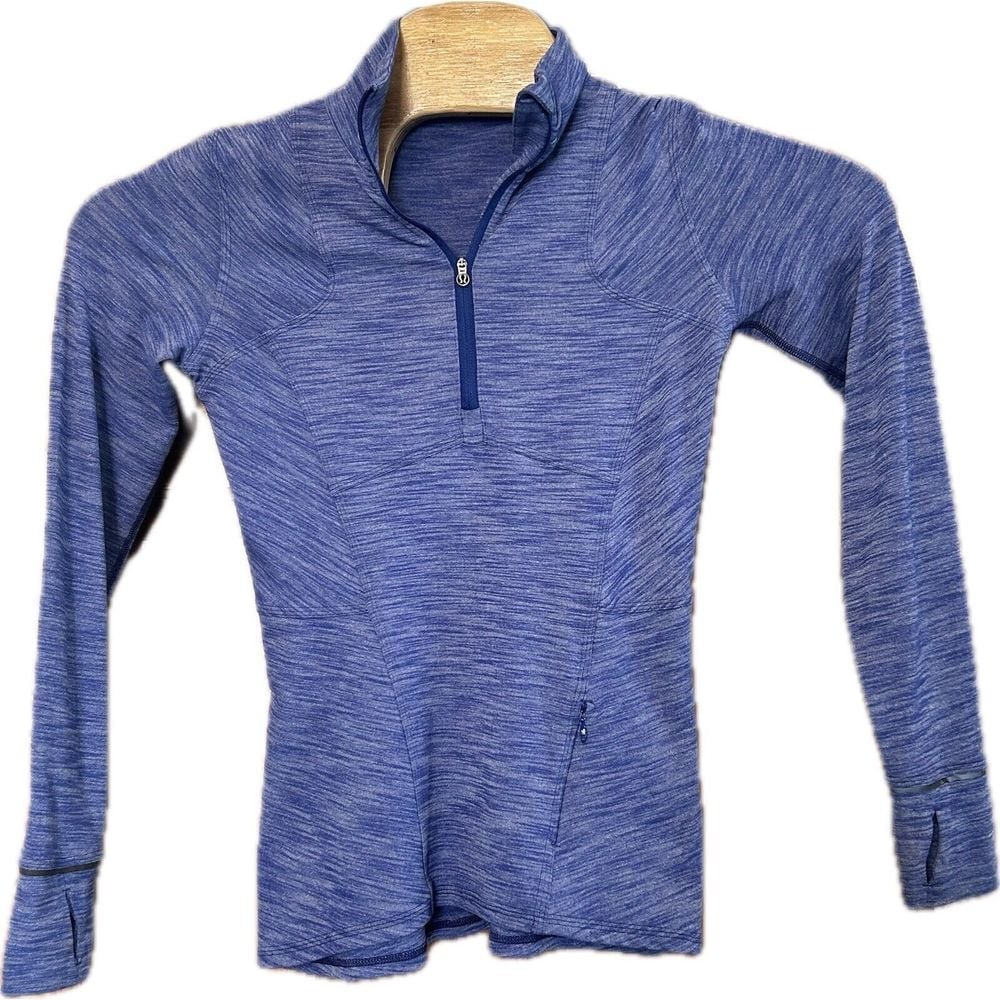 Lululemon Womens Long Sleeve Quarter Zip Mock Neck Light Jacket Purple Size 4